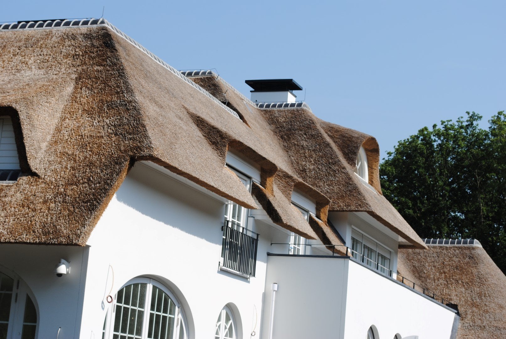 Rietgedekte villa, foto