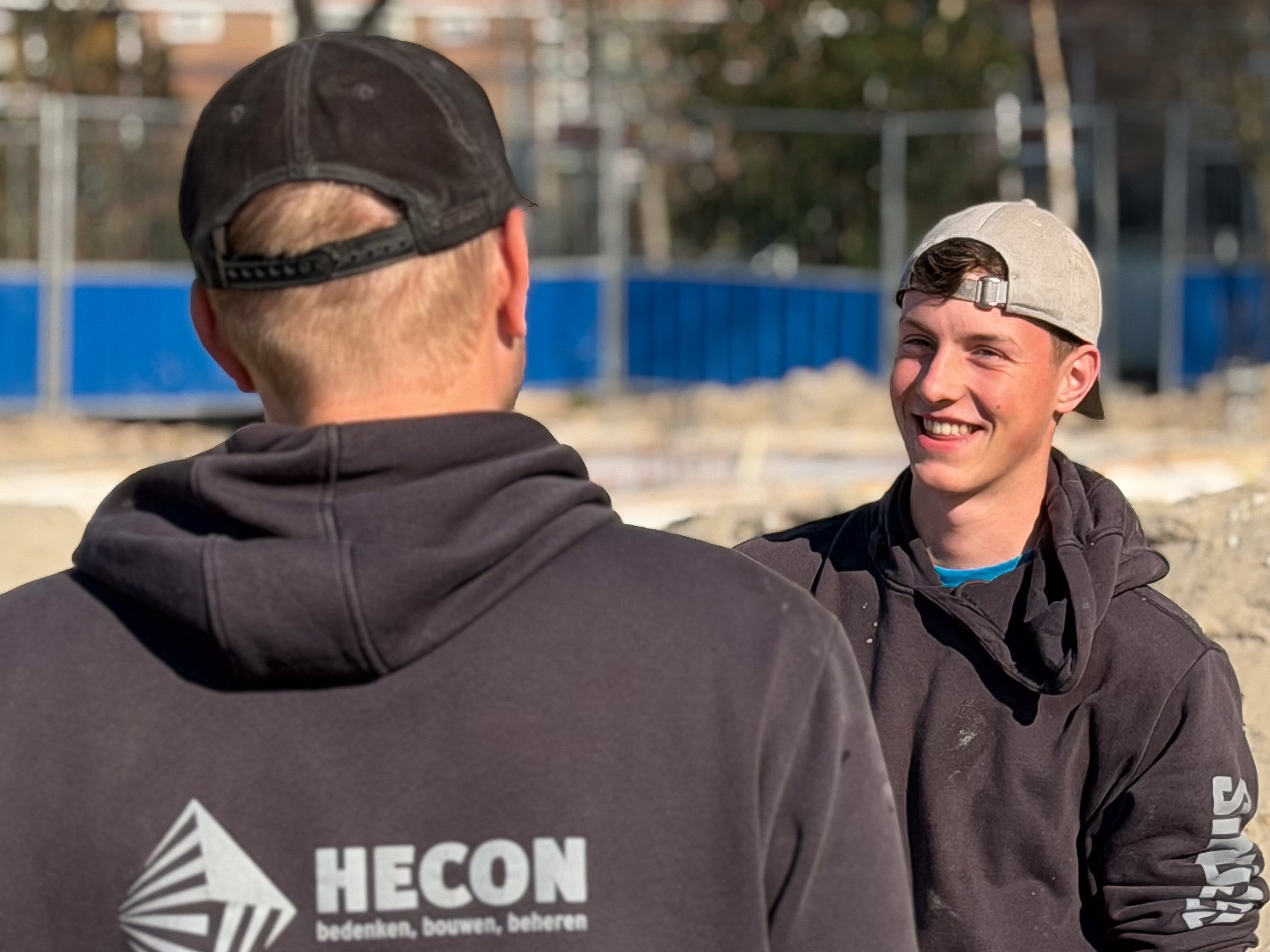 Hecon op de bouwplaats